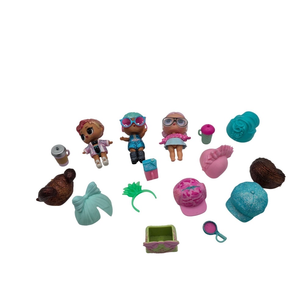 LOL Surprise Dolls Set 3 Dolls Accessories Bundle Toy Kids Bag Hats /MM